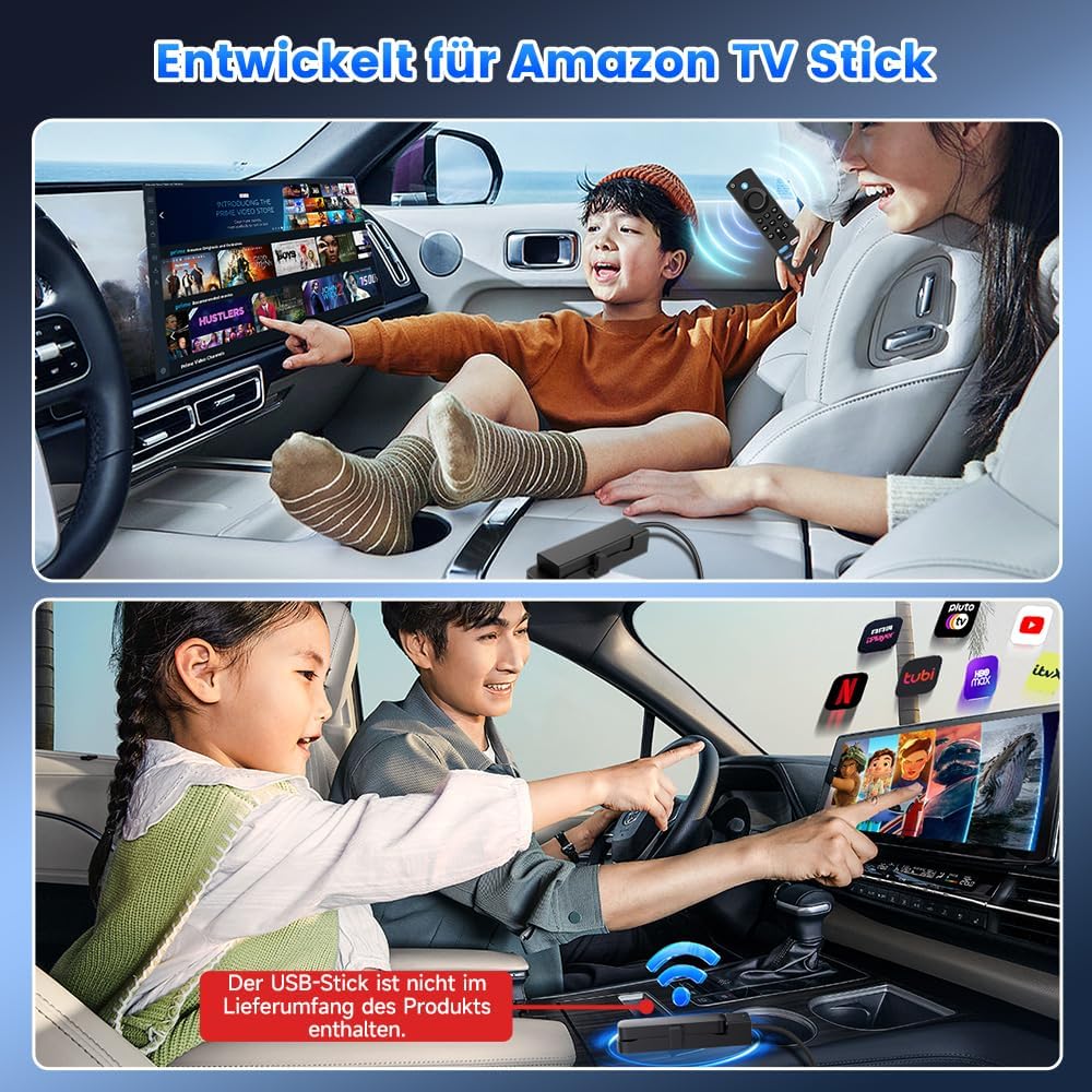 Thumbnail 6 de Carlinkit Fire DriveLink HDMI Adapter für Fire TV Stick – kabelgebundenes CarPlay via HDMI, Plug & Play