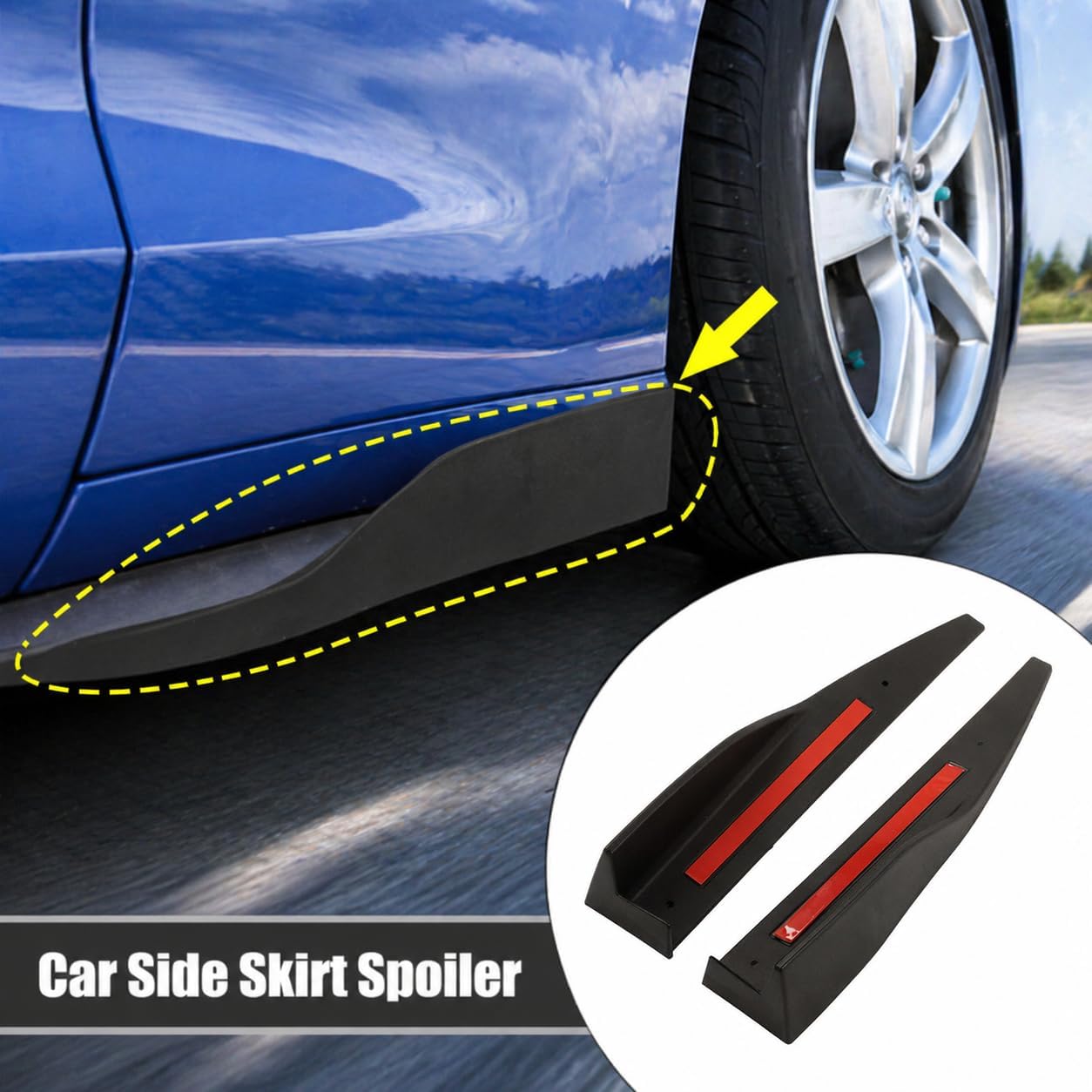 Detalle 2 de Side Skirt Splitter: ABS Aero Splitter for Daily Drivers and Enthusiasts
