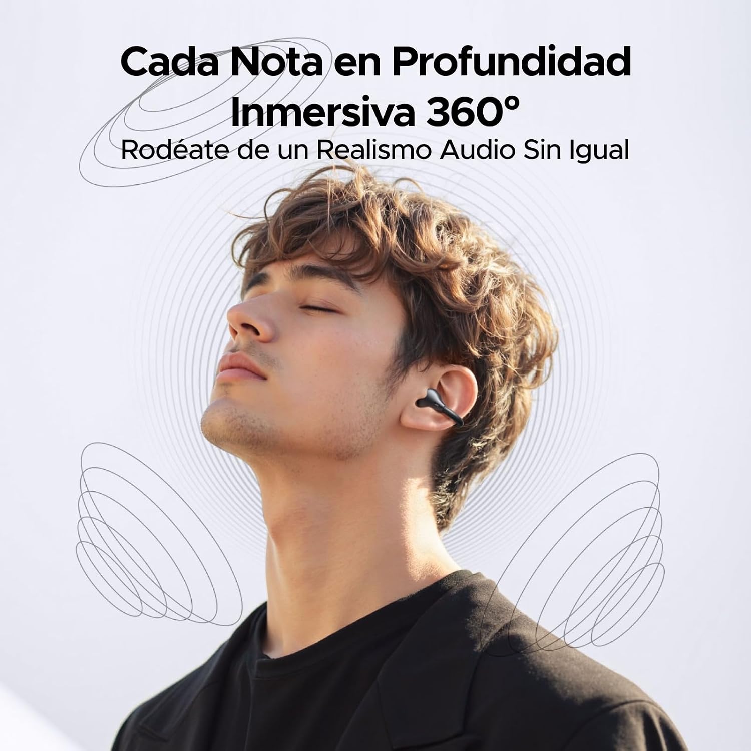 Detalle 2 de UGREEN ClipBuds Auriculares Bluetooth 6.0 30H