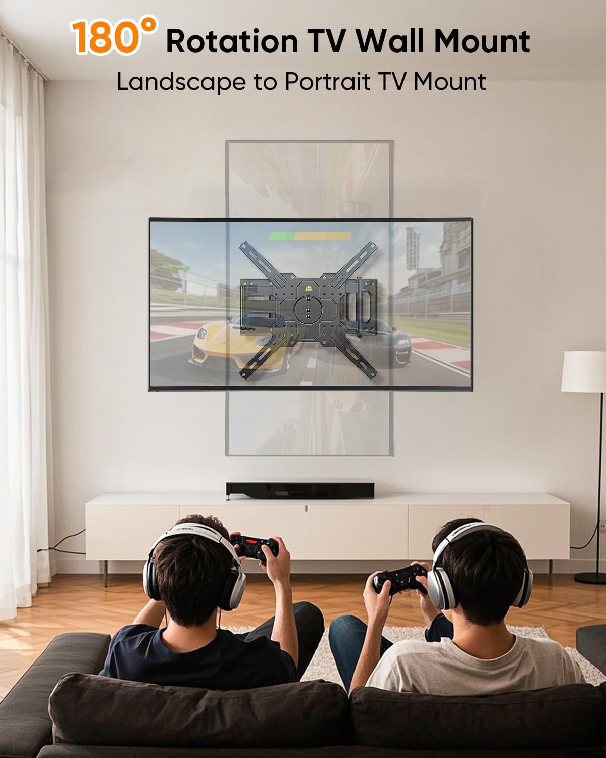 Detalle de FORGING MOUNT 180° Landscape to Portrait TV Wall Mount for 26–65 Inch TVs