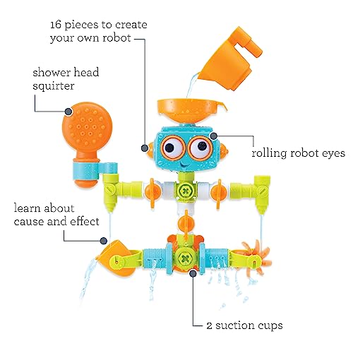 Detalle 2 de Infantino Sensory Plug & Play 16 piezas juguete baño 👶