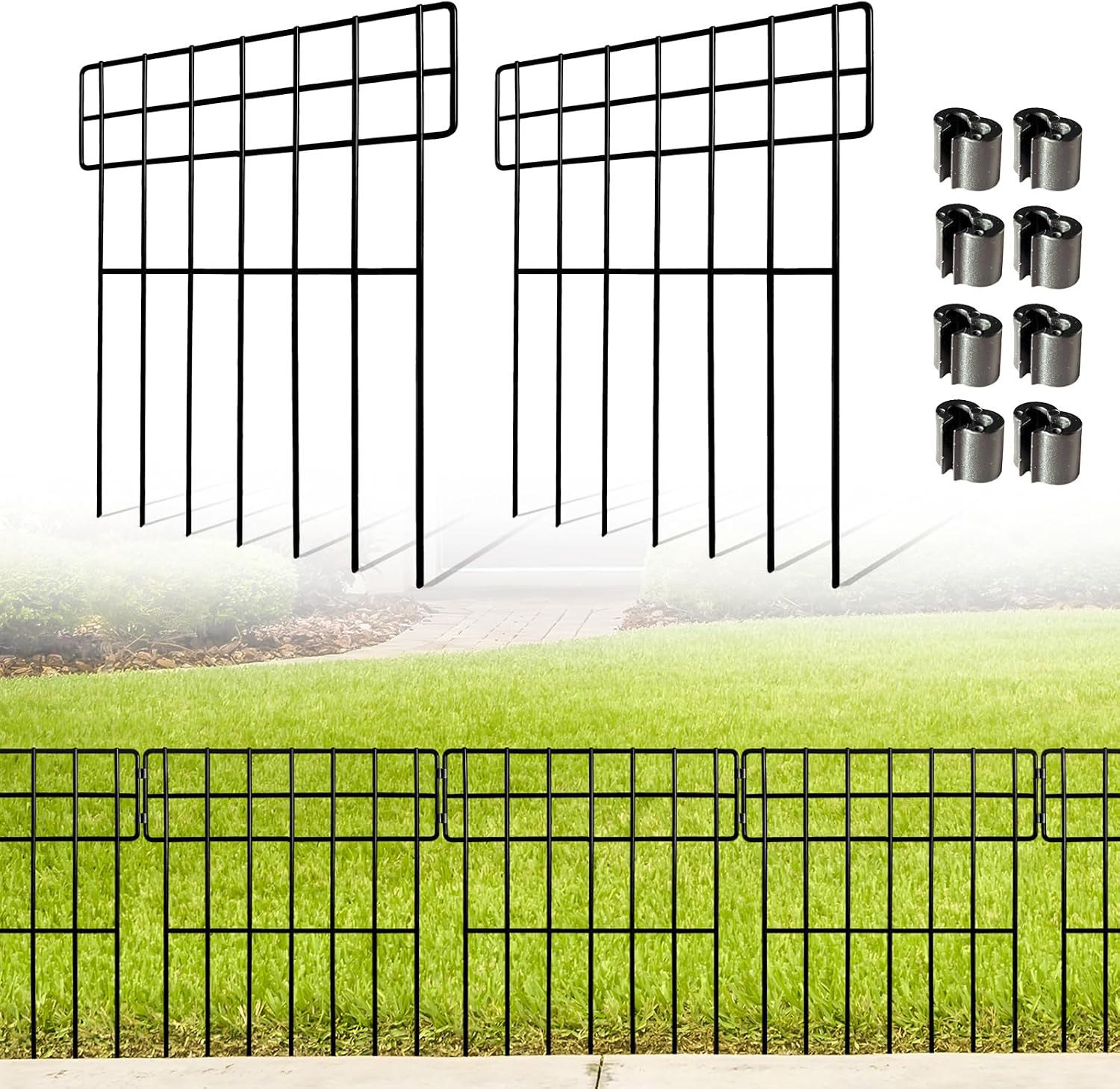 Detalle de Thealyn 10 Pack Animal Barrier Fence 3.3 m