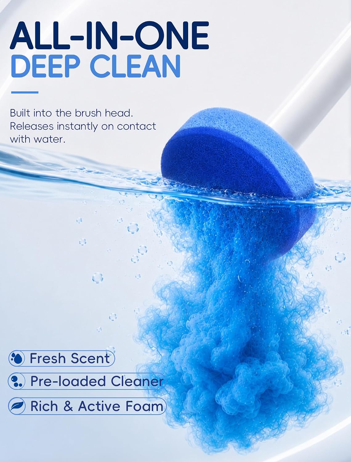 Detalle 2 de LEGUO Disposable Toilet Brush System with Lift-to-Open Refill Case