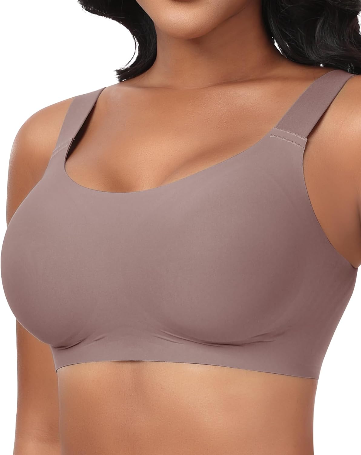 Detalle de Ganado WNBR001 Wireless Seamless Bra, Full Coverage with Adjustable Straps