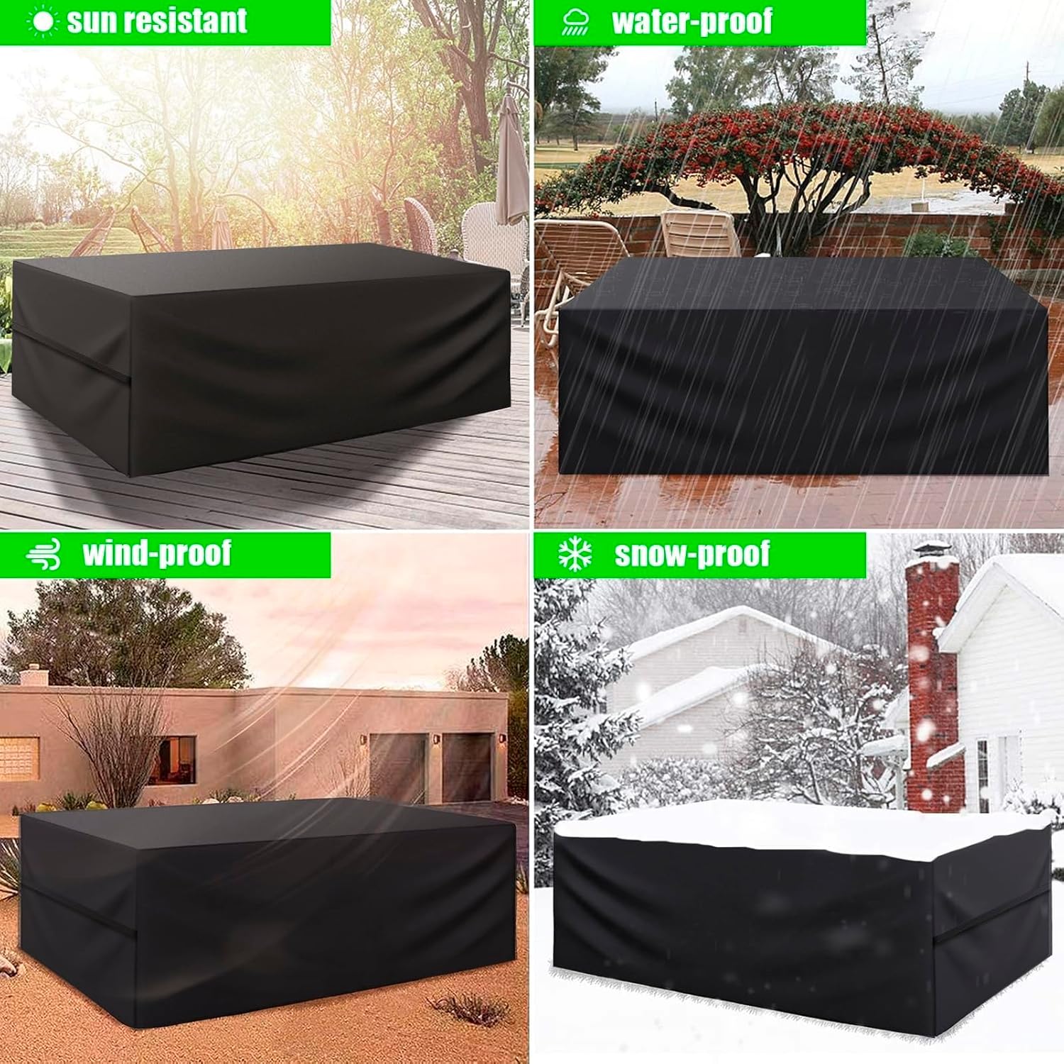 Thumbnail 1 de LCGOD Garden Furniture Cover in 600D Oxford fabric (325 x 180 x 75 cm)