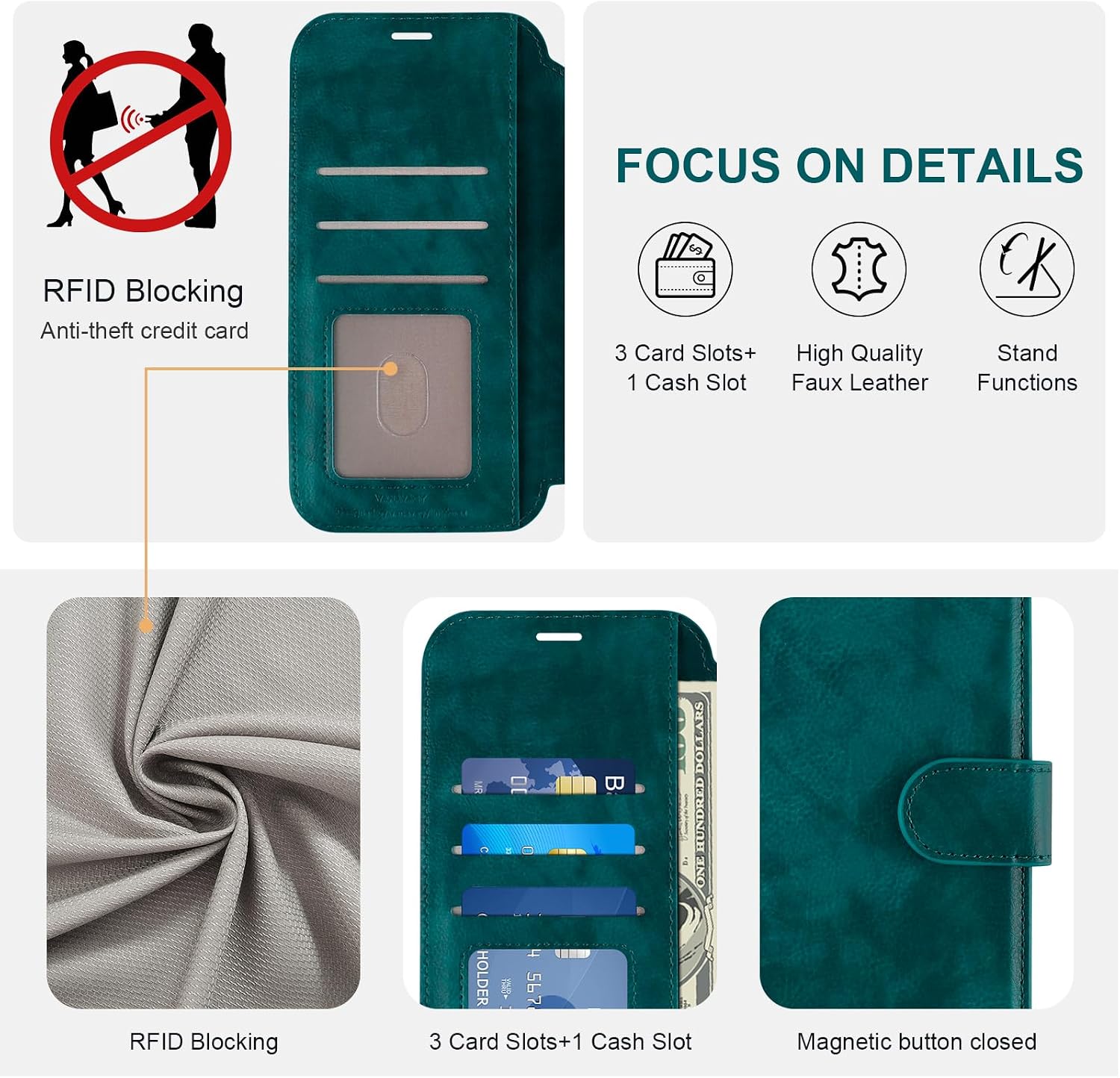 Detalle de VANAVAGY Wallet Case, 6.9-Inch