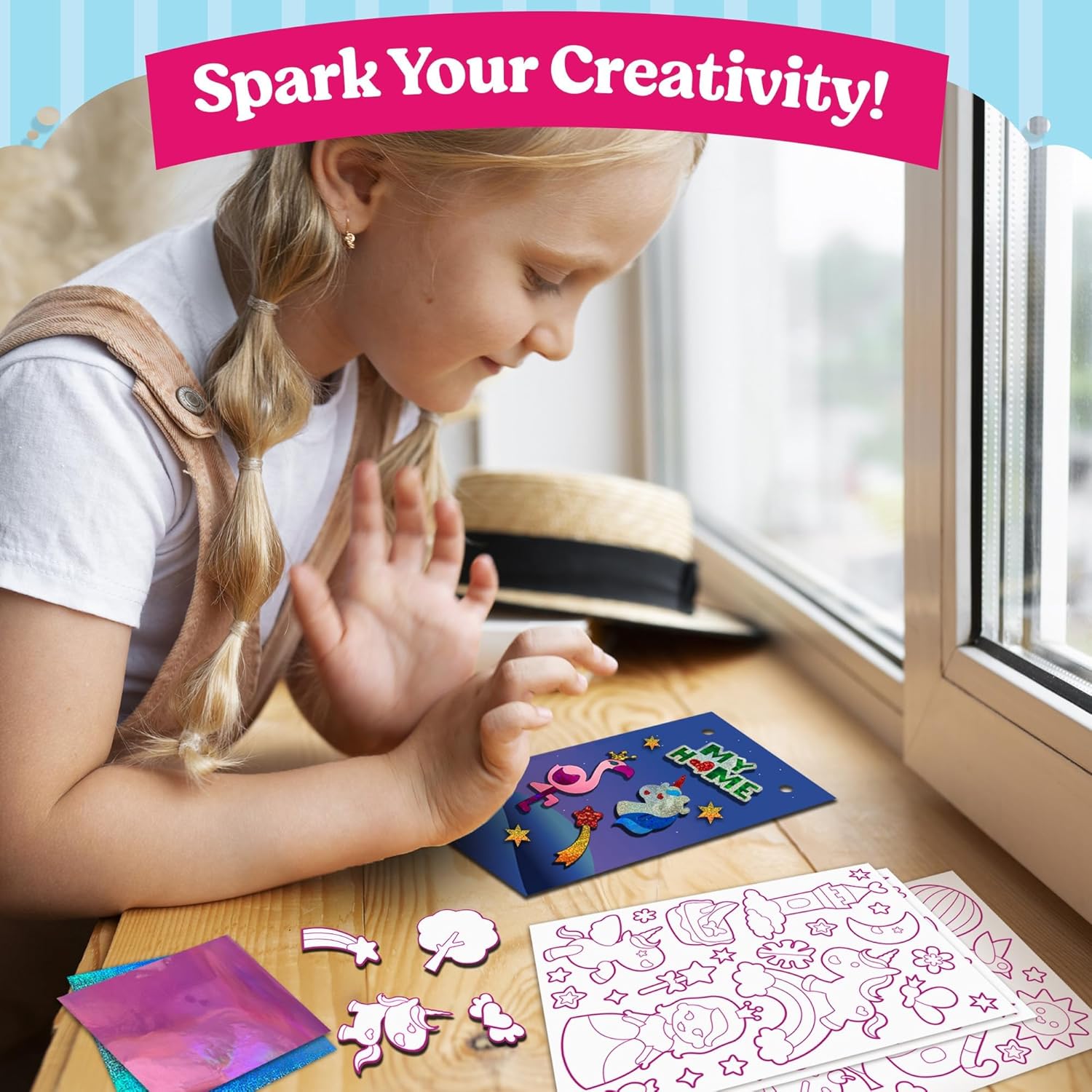 Thumbnail 3 de Funcils Foil Art Craft – Unicorn & Princess Sticker Activity Kit
