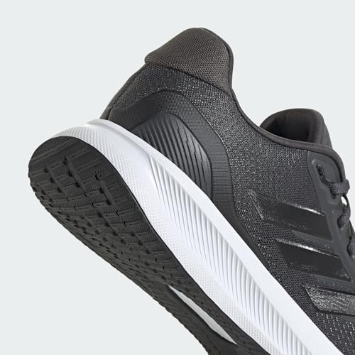 Detalle de adidas Hombre Runfalcon 5 Running Shoes - Grey Six / Core Black / Cloud White, 45 1/3 EU