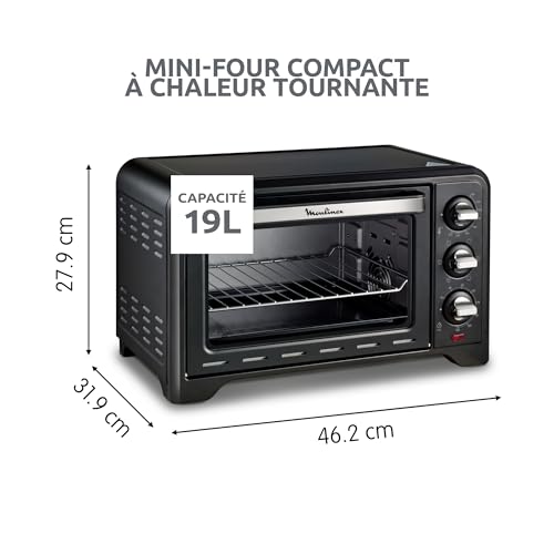 Detalle de Moulinex Four Optimo - Chaleur tournante 19 L Noir