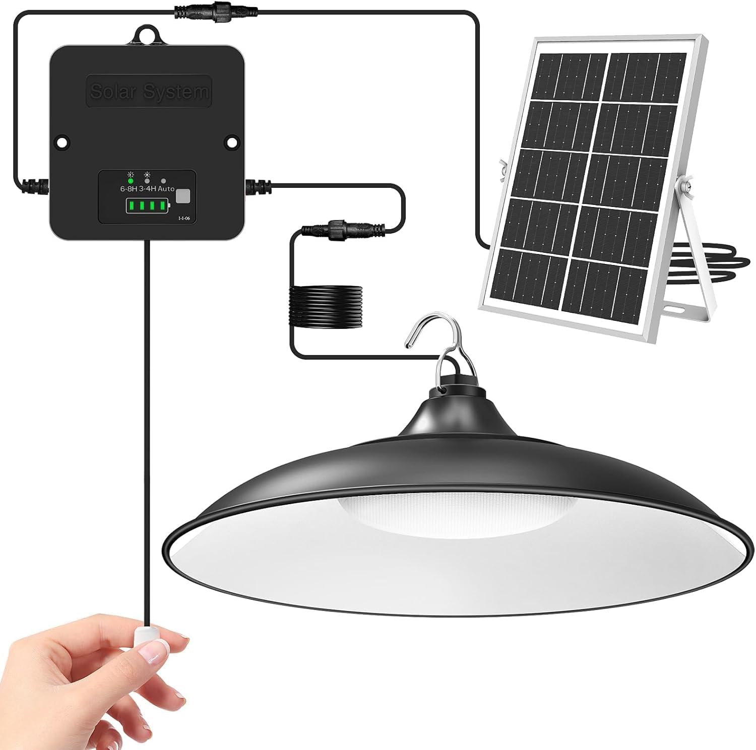 Detalle de CLAONER Solar Shed Light 2000LM
