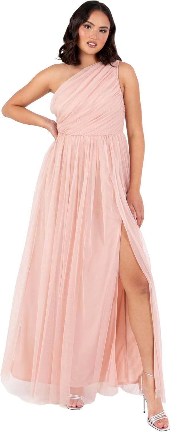 Thumbnail 6 de Womens Maxi One Shoulder Dress mit Schlitz – festliches Abendkleid von Anaya with Love
