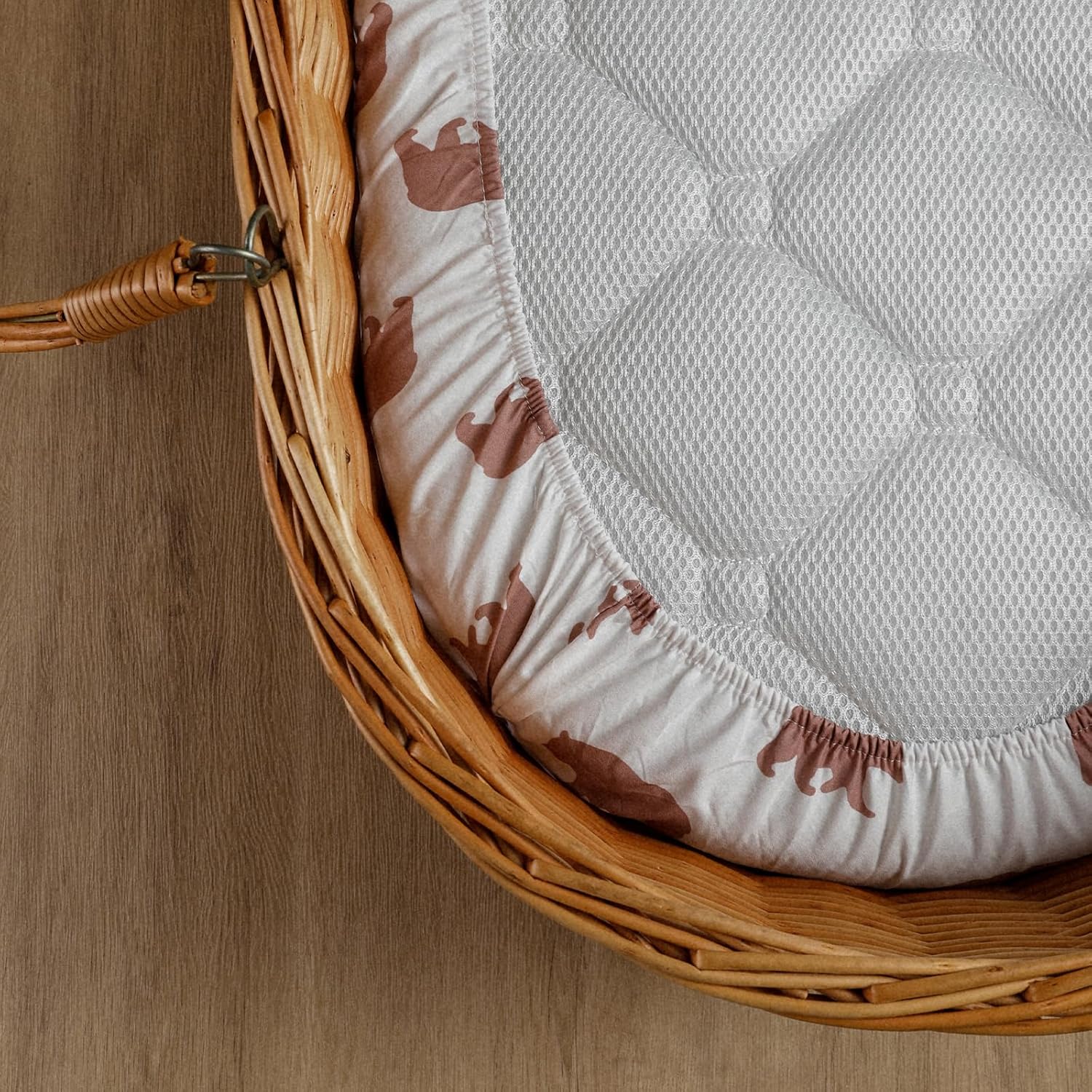 Thumbnail 2 de GLLQUEN BABY 4-Pack Moses Basket Fitted Sheets (Stretch Microfibre, Oeko-tex100) – 81 x 41 x 8 cm