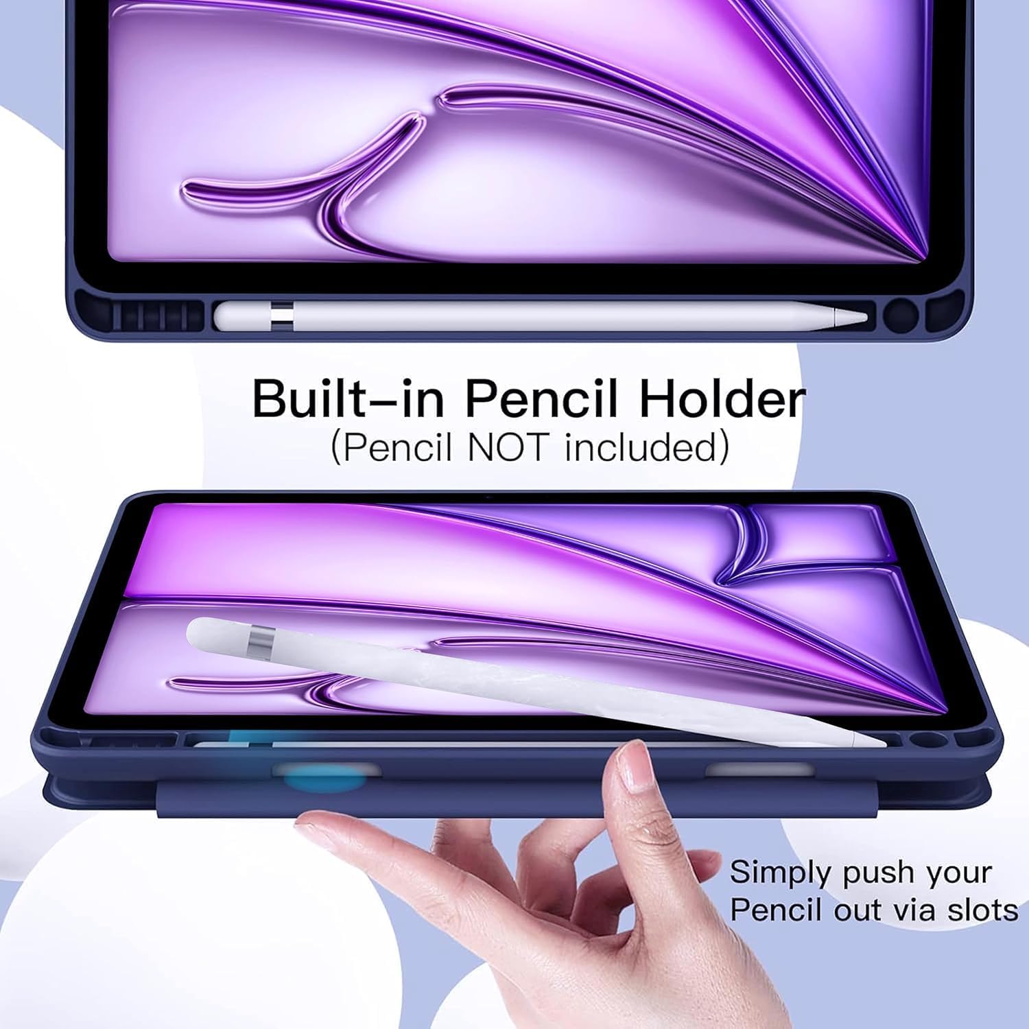 Thumbnail 5 de World biz Rotating Case for iPad Air 11-inch (M2/M3, 2024/25) with Pencil Holder in Rose Gold