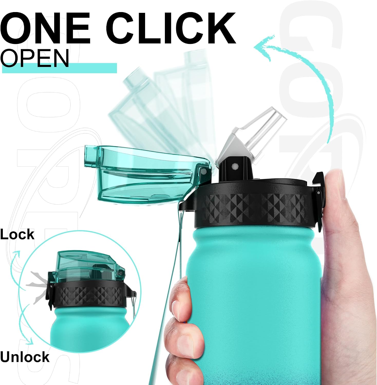 Thumbnail 1 de GOPPUS 600ml stainless water bottle with straw 🚰