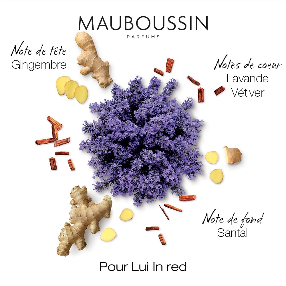 Thumbnail 3 de Mauboussin - Cofanetto Prestige Pour Lui In Red: Eau de Parfum 100ml, Gel Doccia 75ml, Spray da Viaggio 20ml & Borsa a Tracolla