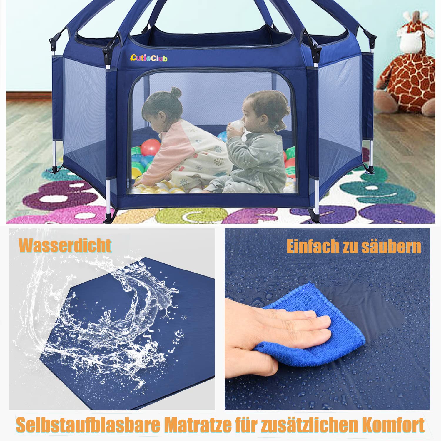 Thumbnail 4 de CutieClub Laufstall 150 cm, faltbar