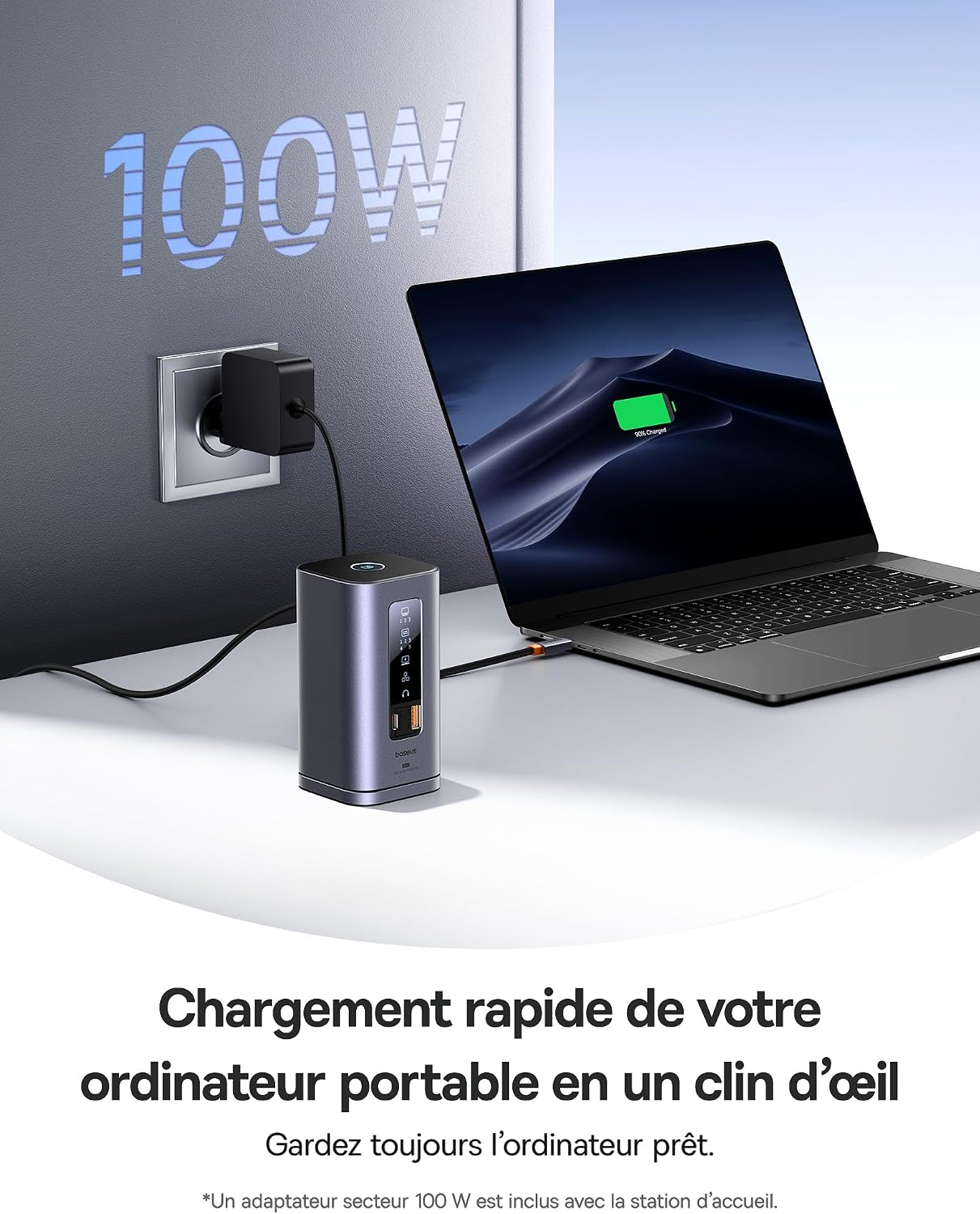 Detalle de Baseus Station d’accueil USB-C 100 W 11 en 1