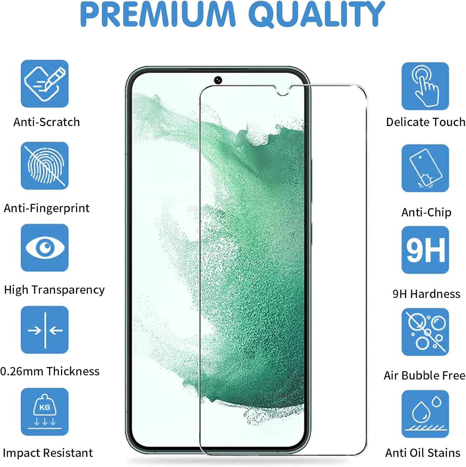 Detalle 2 de Arshek Galaxy S22 Ultra Privacy Screen Protector 2-pack