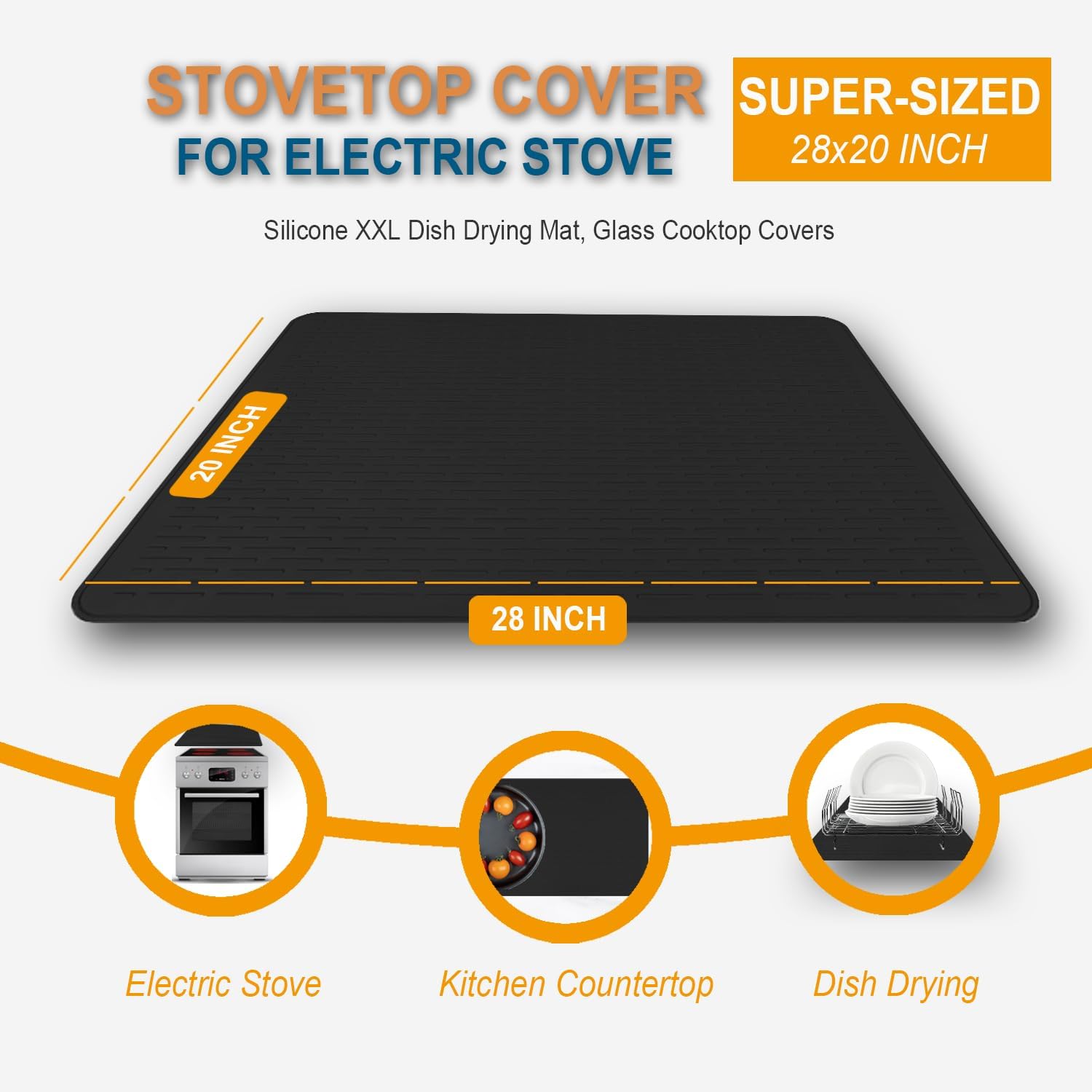 Detalle 2 de YTFGGY Silicone Stove Cover, 28 x 20 Inches