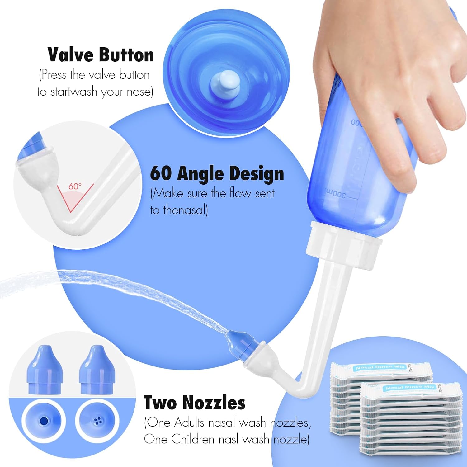 Detalle 2 de Neti Pot Sinus Rinse Bottle