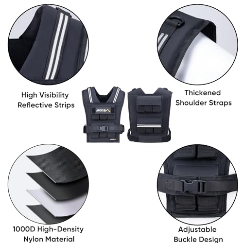 Thumbnail 5 de APEXUP Adjustable Weighted Vest 20 lbs 🏋