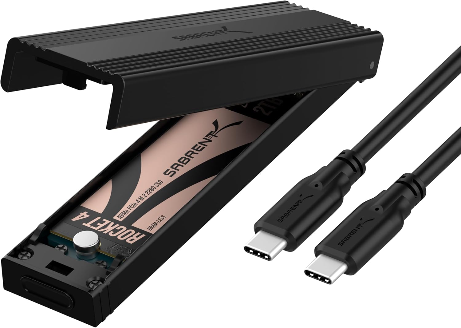 Detalle de Sabrent M.2 NVMe Enclosure EC-SNVE