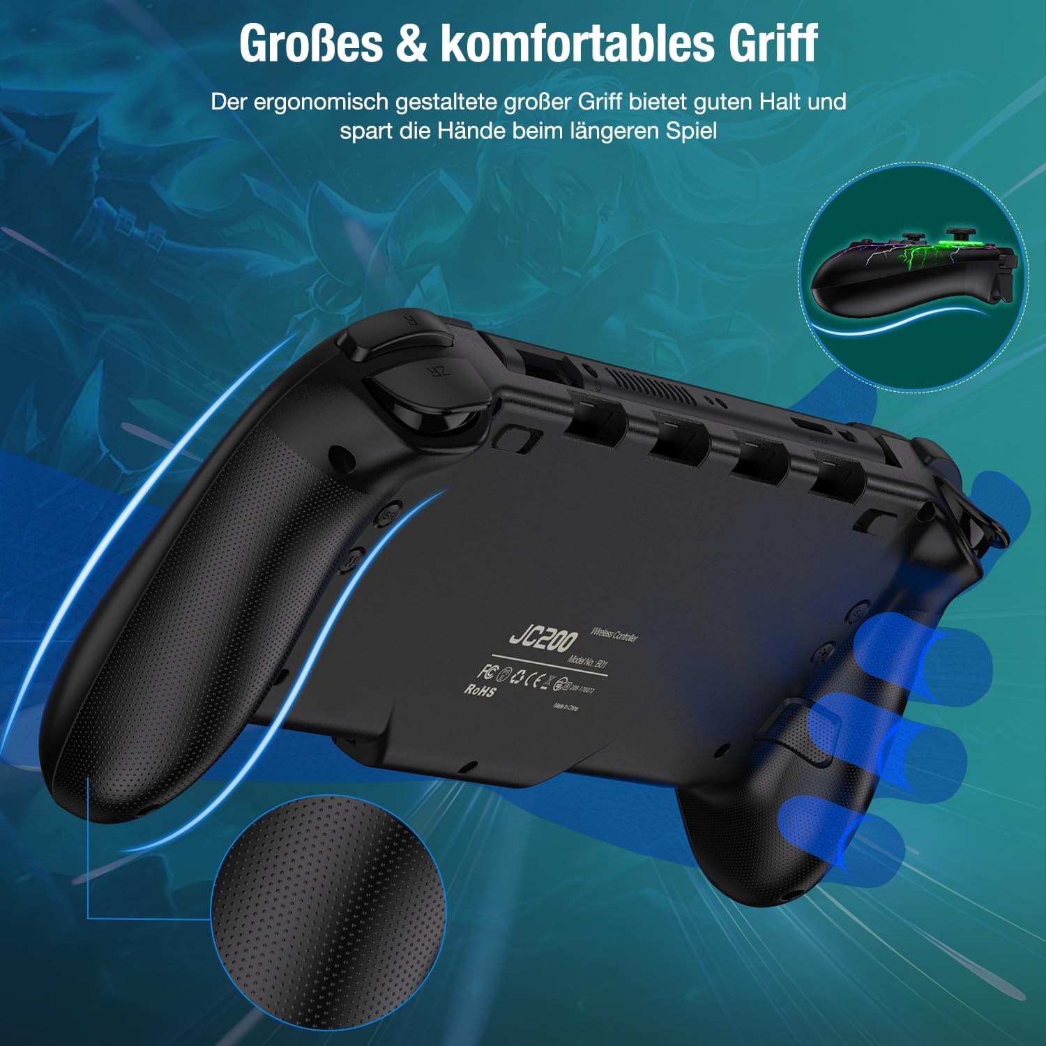 Thumbnail 4 de Elegamefy One-Piece Controller für Nintendo Switch OLED