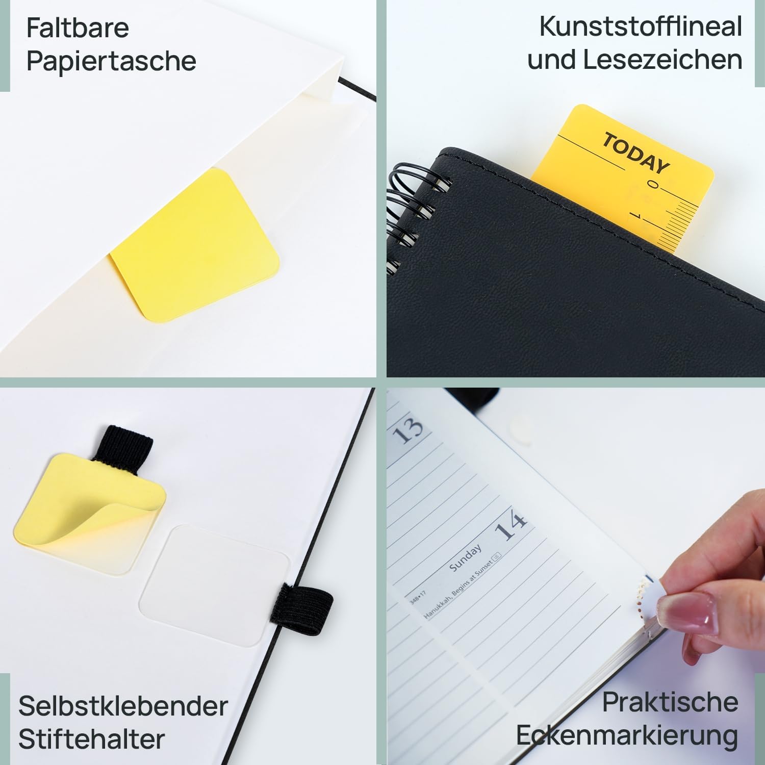 Thumbnail 5 de POP RUN Taschenkalender 2026/2027 Klein (Aug. 2026 – Dez. 2027) Ringbuch mit Softcover, A6, lila