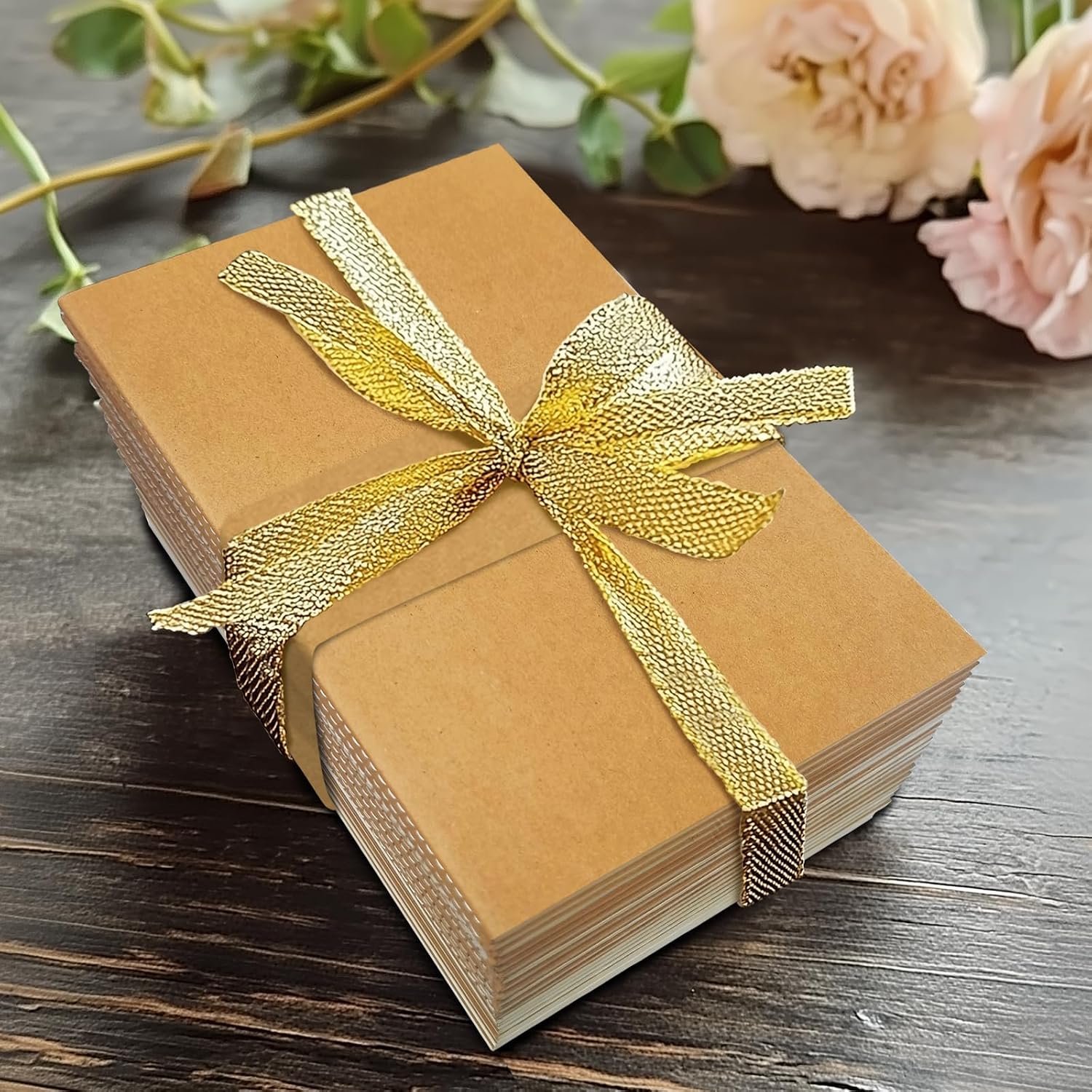 Thumbnail 6 de DWIYITTN A5 Blank Notebooks, 24-Pack Kraft Journals with 60 Pages