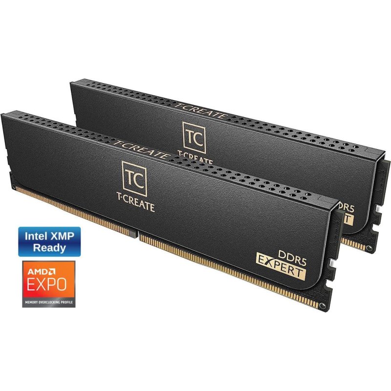 Detalle de Memoria RAM Team Group T-Create Expert DDR5 6000MHz 32GB (2x16GB) CL38 – AMD EXPO e Intel XMP