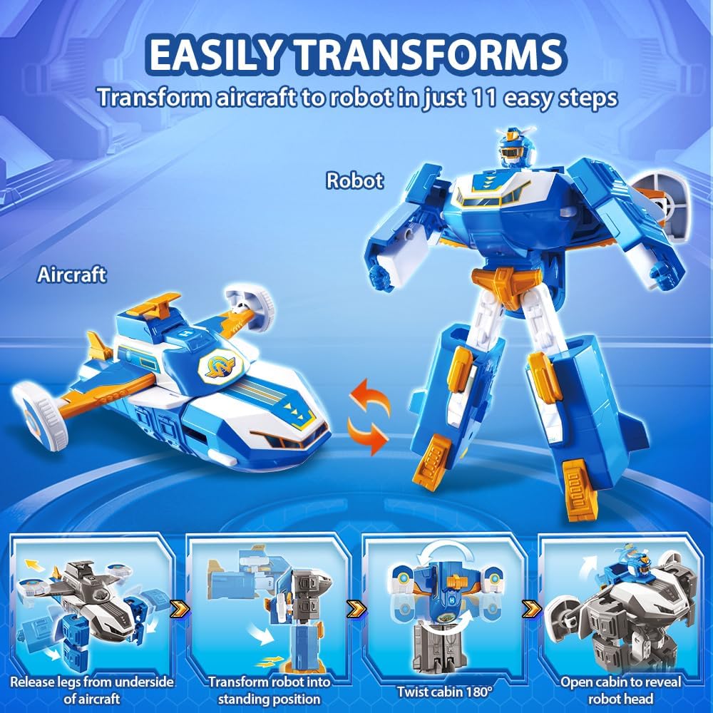 Detalle de Super Wings 2-in-1 Verwandlungsroboter 18 cm 🤖