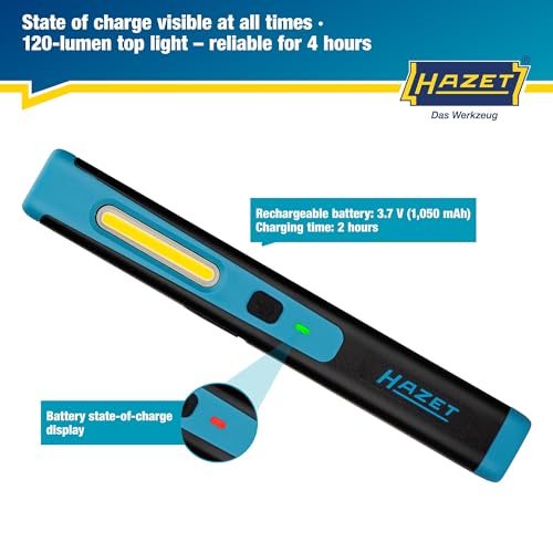 Detalle de Hazet LED penlight 1979-11 I: linterna de taller pequeña, potente y versátil