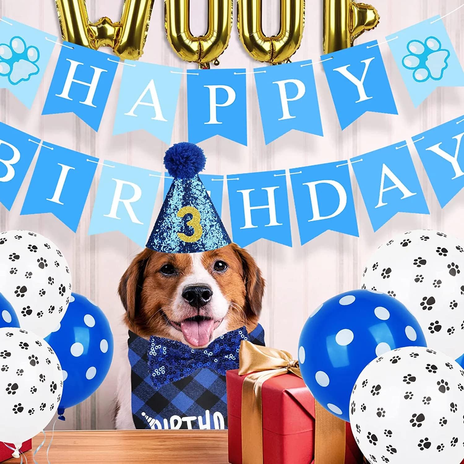 Thumbnail 4 de CHUKCHI Dog Birthday Party Supplies for Pets