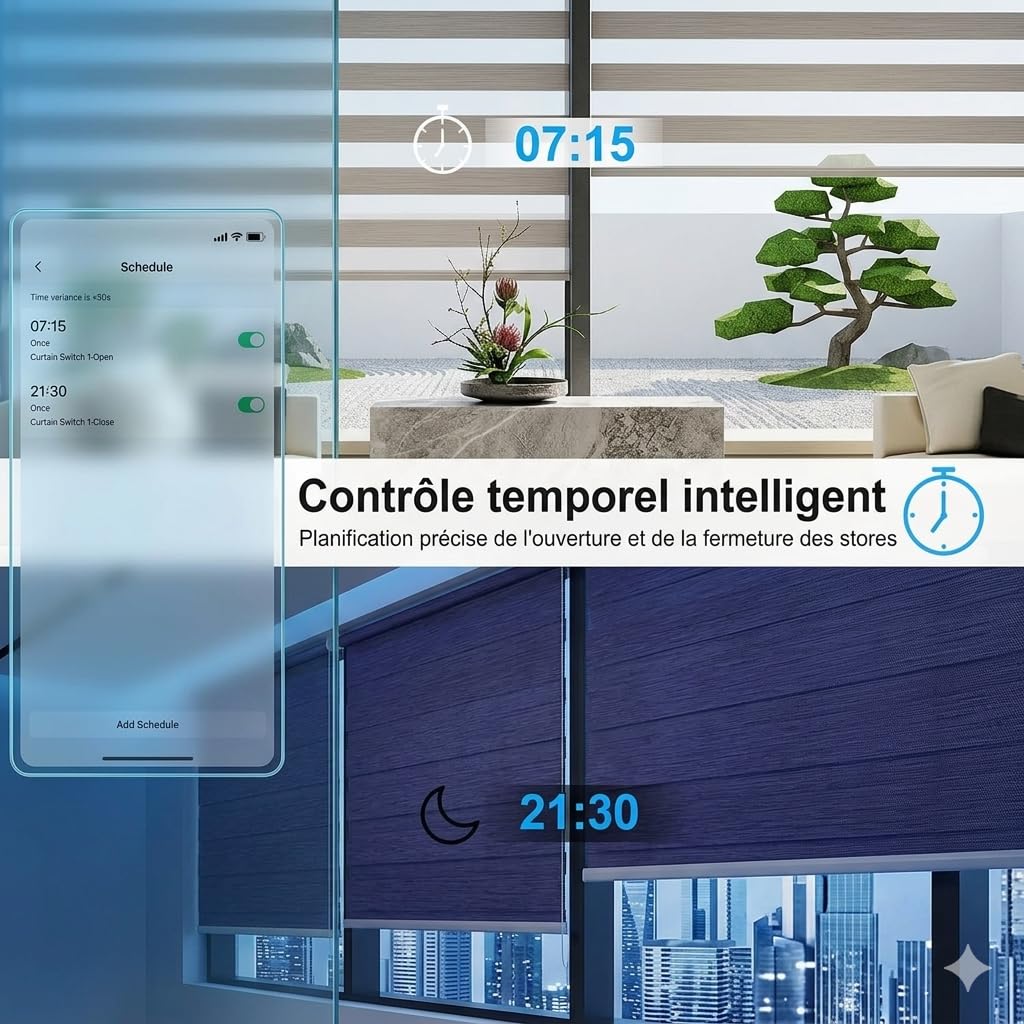 Thumbnail 4 de Yueyang slimme rolluikschakelaar met wifi, Tuya en RF-afstandsbediening