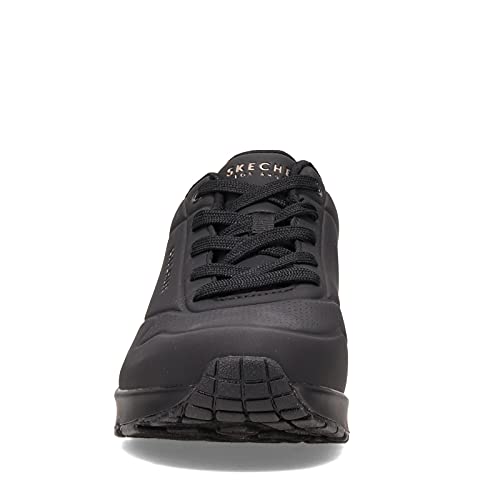 Thumbnail 2 de Skechers Damen Uno Stand On Air Weit Trainers – Schwarz Durabuck Mesh, Weit 38 EU