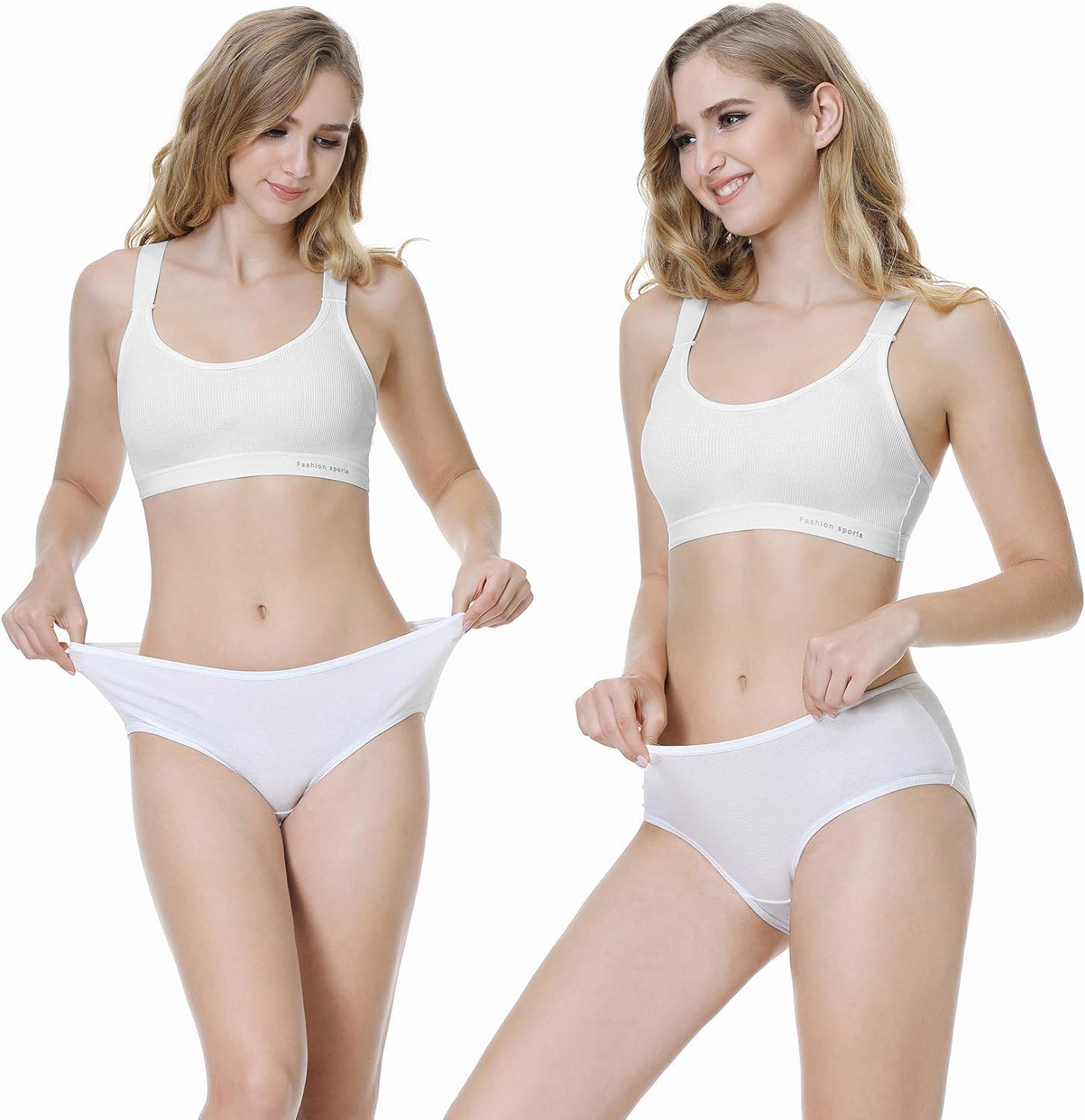 Thumbnail 6 de TUUHAW lot de 6 culottes femme midi en coton et élasthanne (taille XXL)