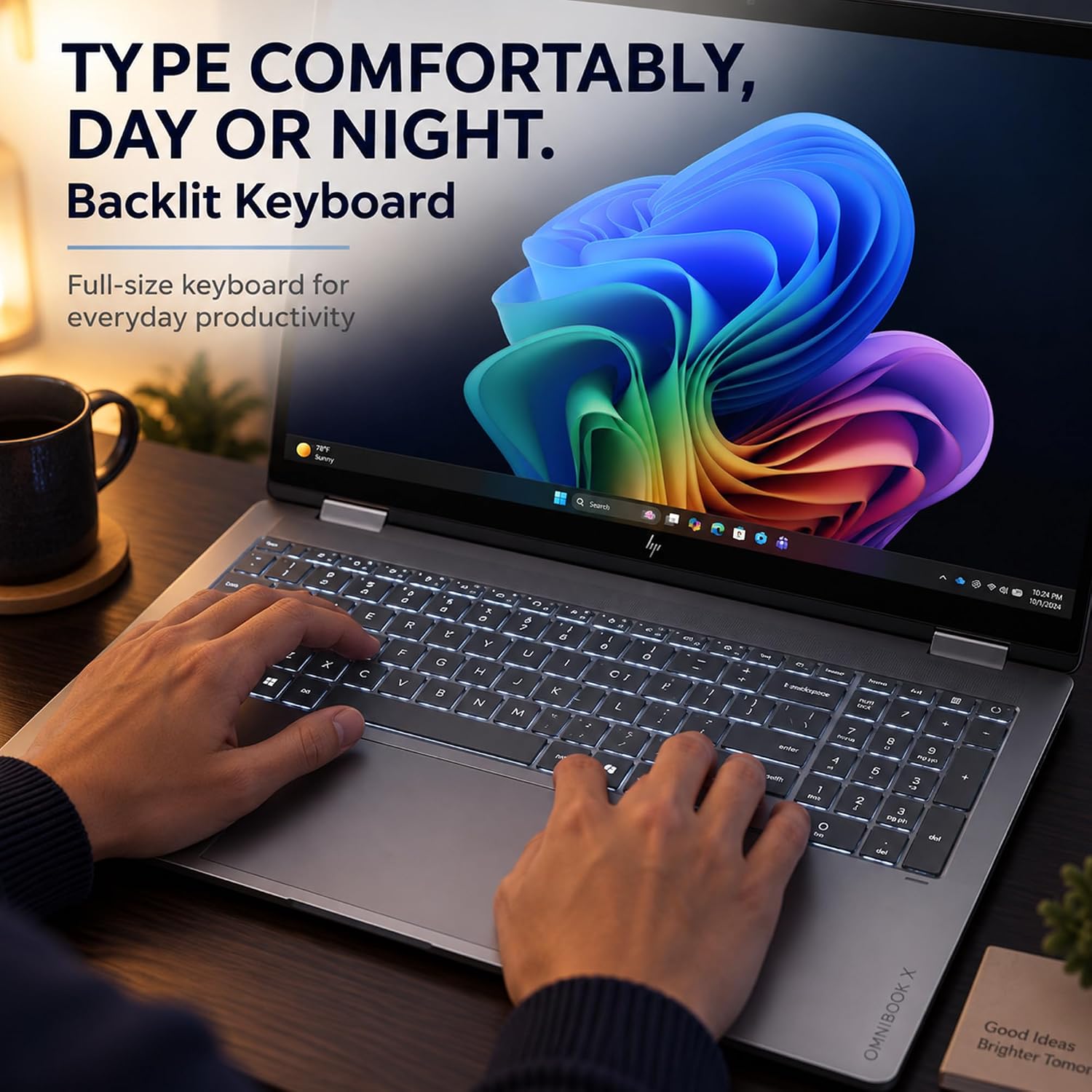 Detalle de HP 2-in-1 laptop, 16-inch