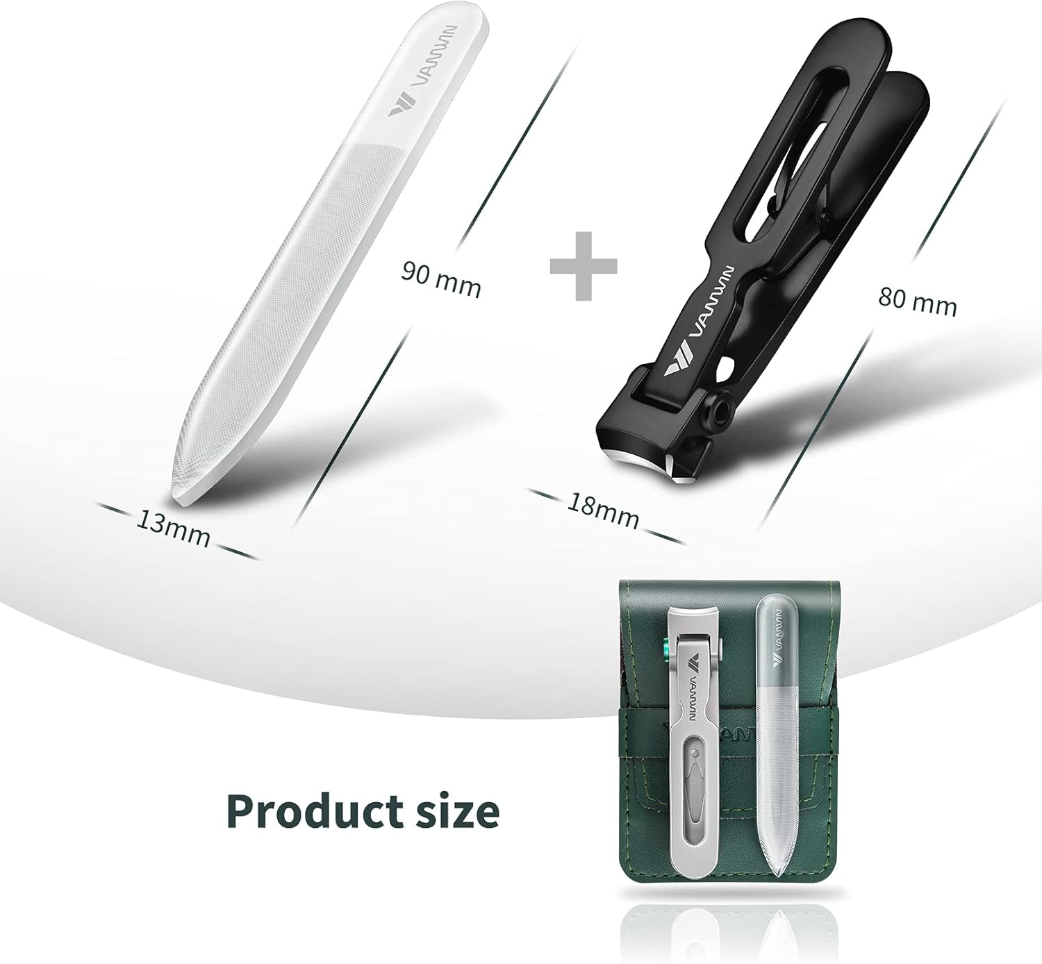 Thumbnail 6 de VANWIN Nail Clippers for Thick Nails — 16mm Wide Jaw Opening Heavy Duty Stainless Steel Fingernail Clippers