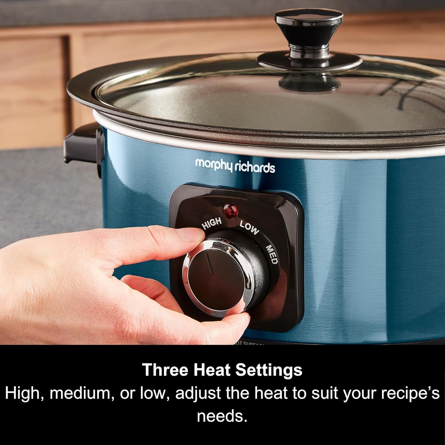 Thumbnail 2 de Morphy Richards Accents 3.5L Sear & Stew Slow Cooker (460023) with Shatter Resistant Glass Lid