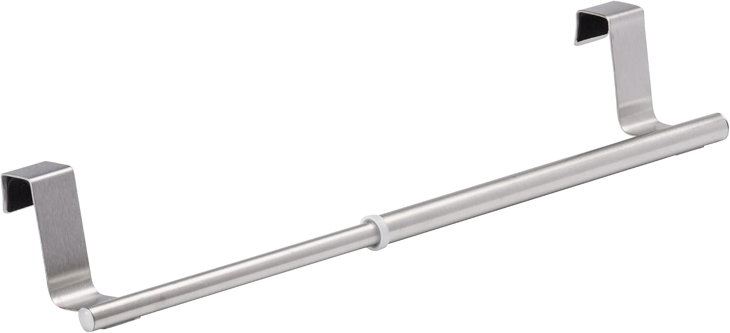 Detalle de Toallero per porta telescópico 60 cm: barra estensibile in acciaio inox per salviette e canovacci