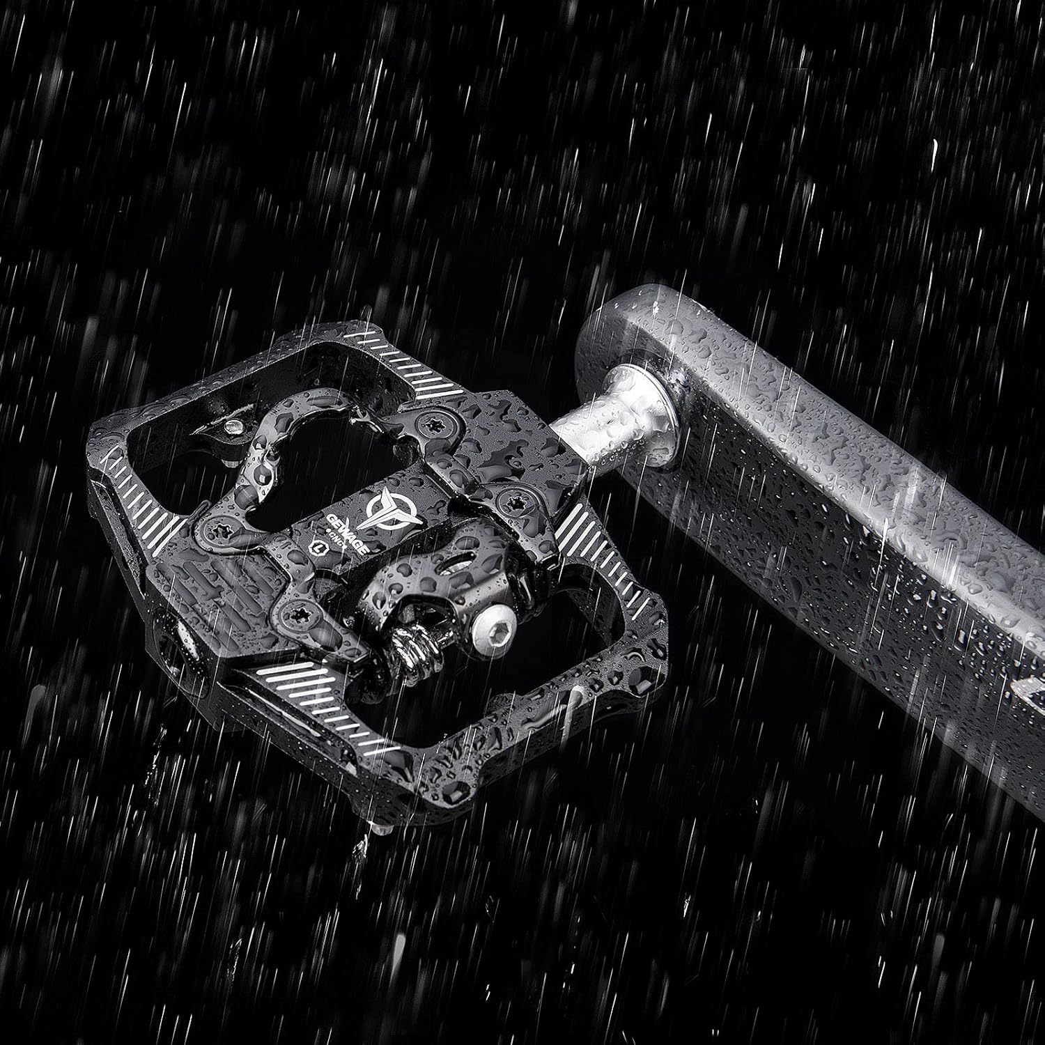 Thumbnail 3 de Pédales vélo SPD double fonction GEWAGE (plateforme + clipless) en aluminium 9/16