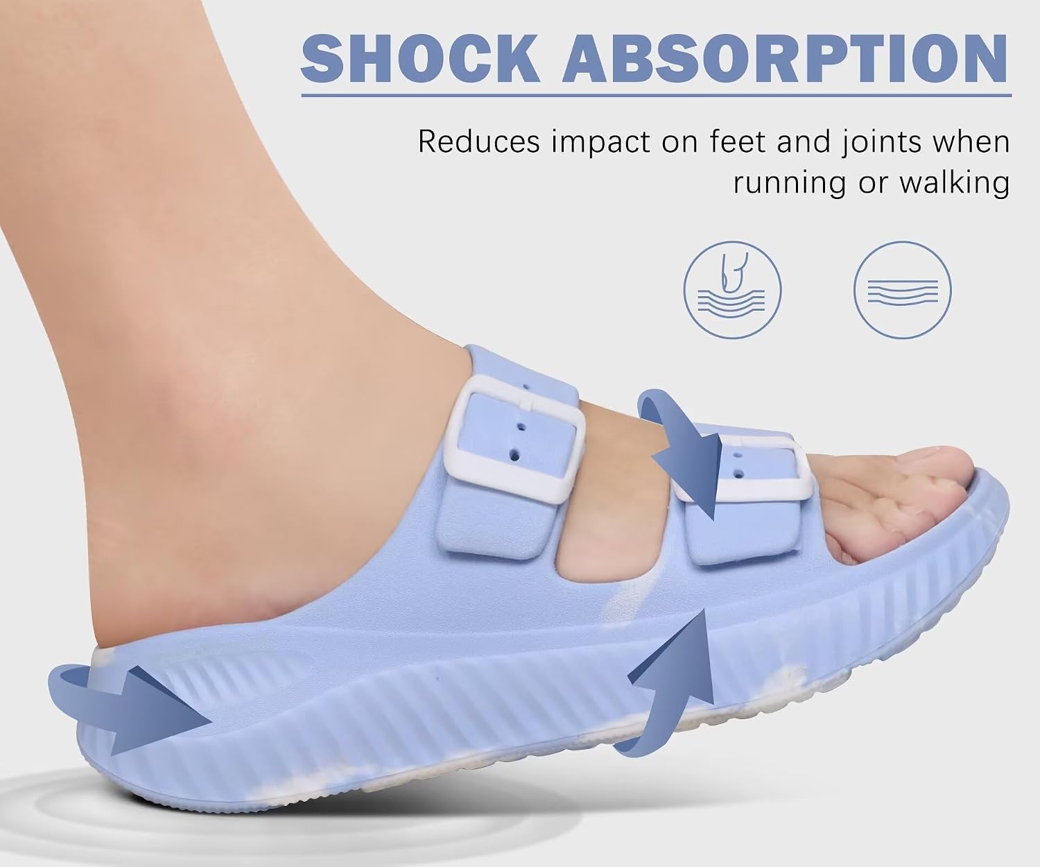 Thumbnail 6 de KuaiLu Women's Recovery Sandals with Orthotic Arch Support and Thick Cushioned Sole