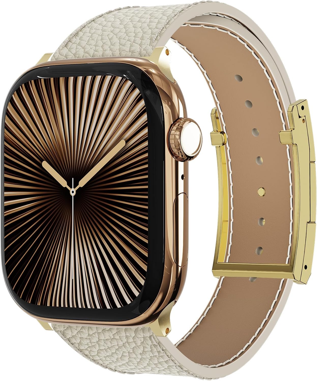 Thumbnail 1 de Leather Watch Band with Magnetic Buckle for Apple Watch Ultra and Series
