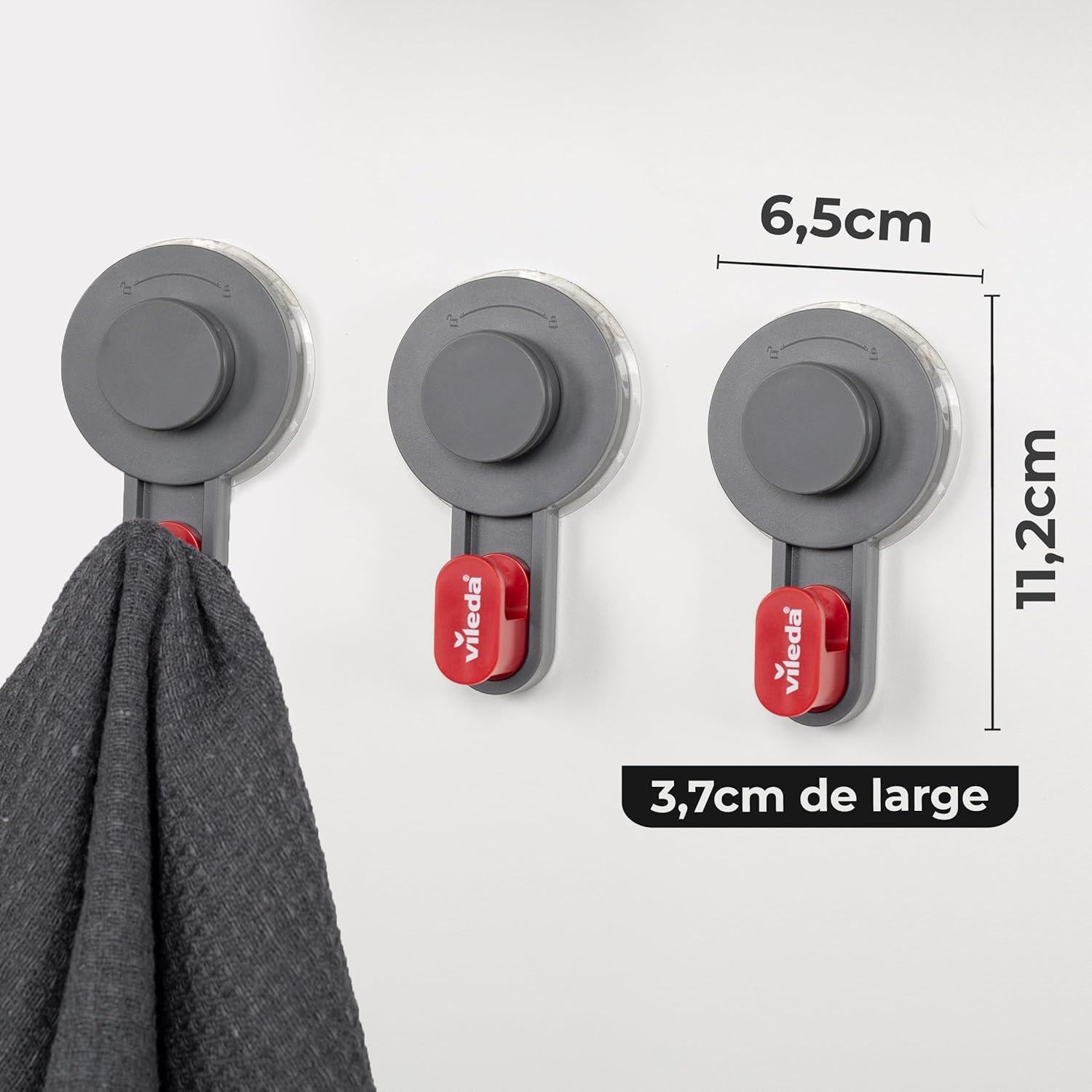 Thumbnail 1 de Lot de 3 crochets adhésifs Vileda jusqu’à 3 kg