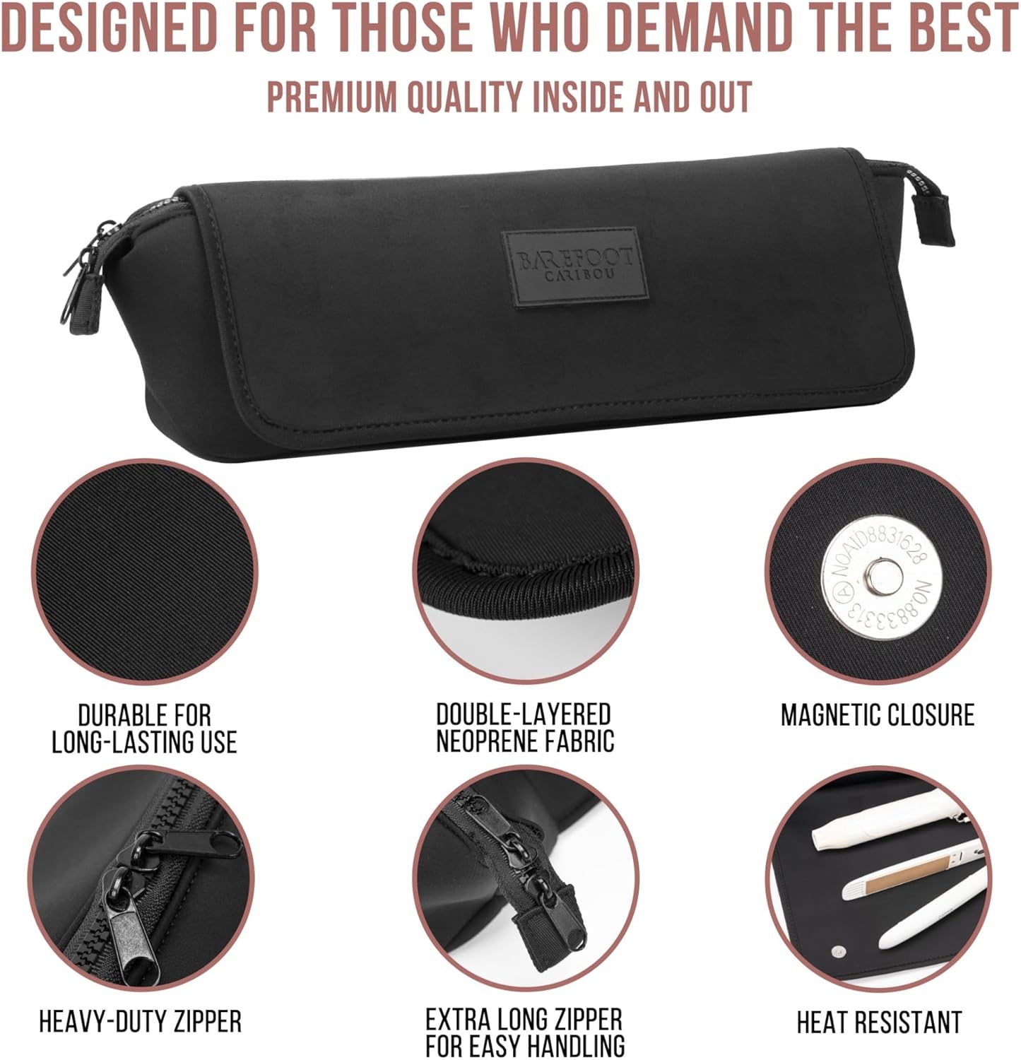 Thumbnail 6 de Barefoot Caribou Hair Tools Travel Bag and Heat Resistant Mat (15.5")