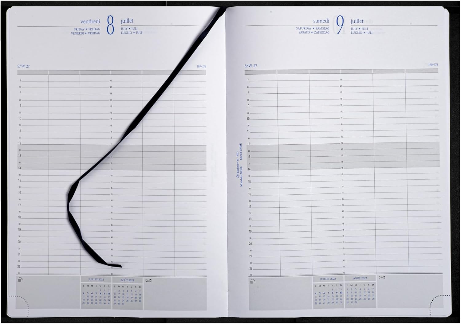Detalle de Exacompta 294121E Agenda de bureau Journal 29-1 Barbara (21 x 29,7 cm) — 1 jour par page