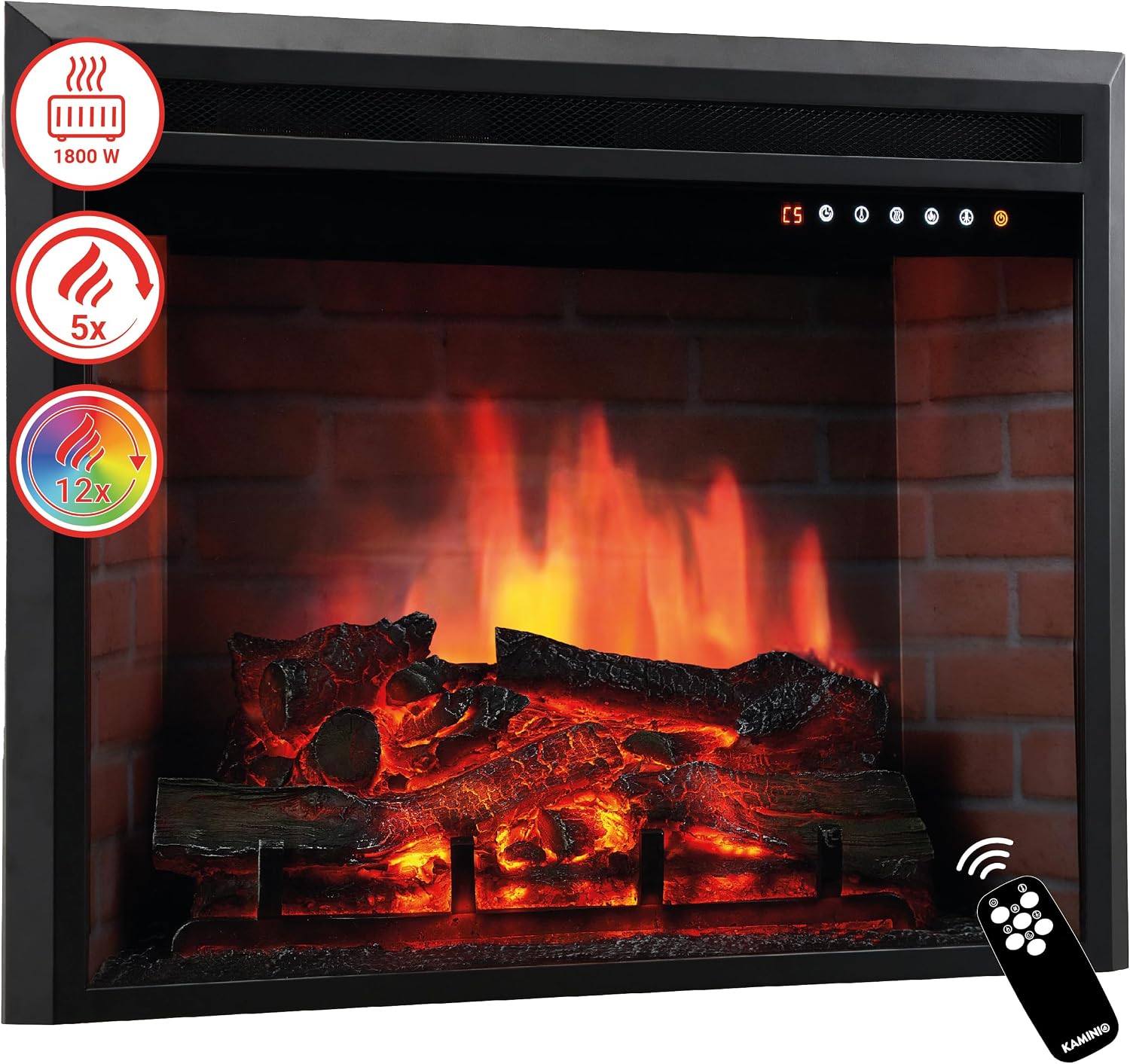 KAMINIO Luca chimenea eléctrica 30 pulgadas