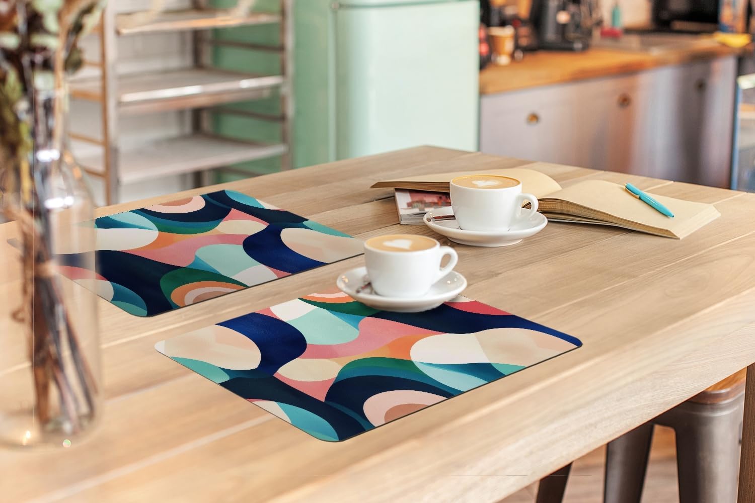 Detalle 2 de KitchenYeah 8721172060600 placemats, 6-delig, vinyl, antislip, 45 x 30 cm