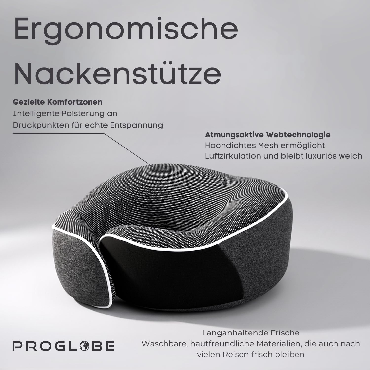 Detalle de Proglobe Nackenkissen Flugzeug 100% Memory Foam
