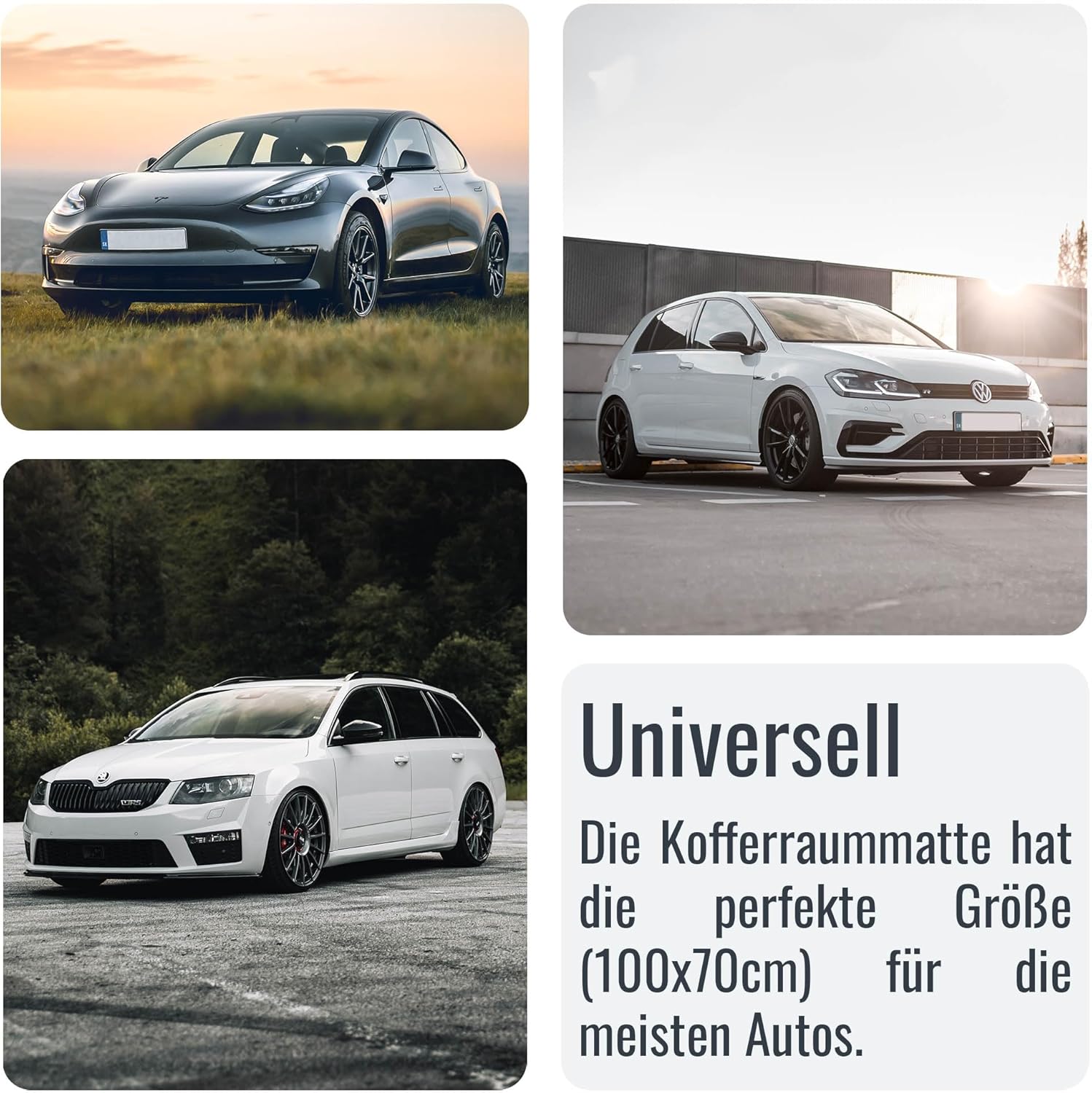 Thumbnail 3 de achilles Ladekantenschutz Kofferraum – Kofferraumschutzmatte für Hund, kratzfest & wasserdicht, universal 100×70 cm